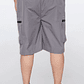 Bermuda Hombre Cargo Cierres Gris Familyshop - Miniatura 3