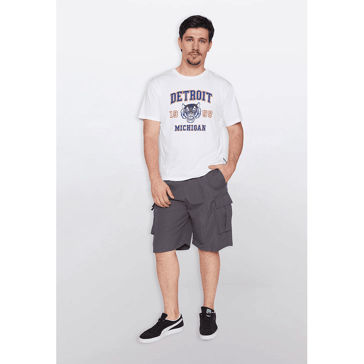 Bermuda Hombre Cargo Gris Familyshop 2