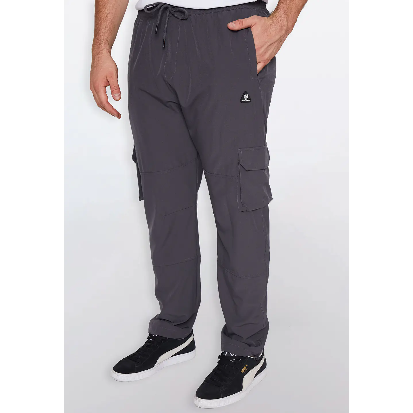 Pantalón Hombre Cargo Gris Familyshop 1
