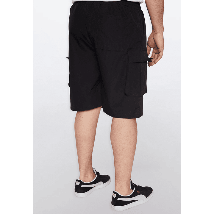 Bermuda Hombre Cargo Hibrida Negro Familyshop 3