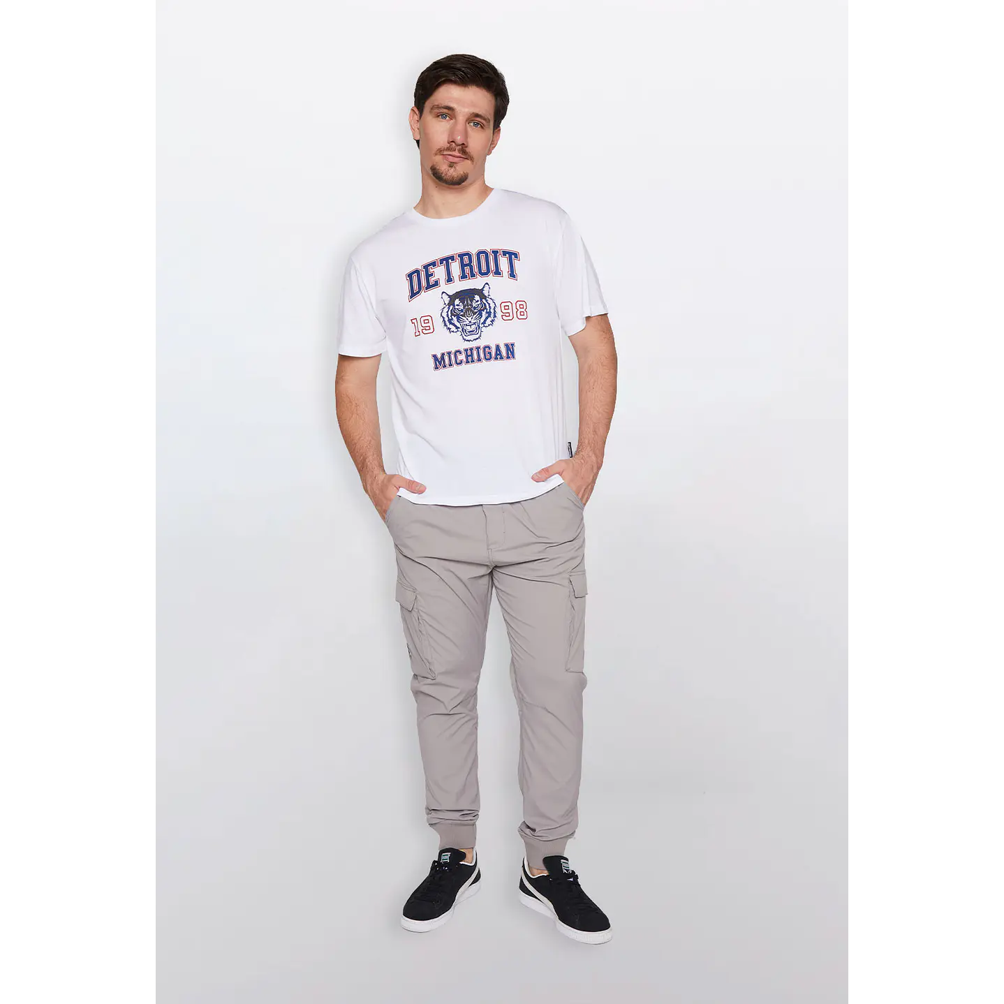 Pantalón Hombre Jogger Cargo Beige Familyshop 2