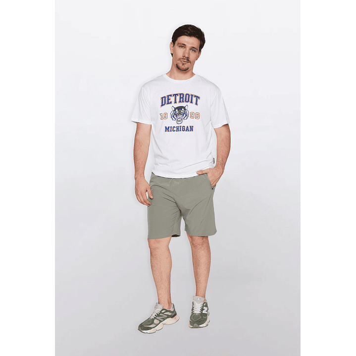 Polera Hombre Basic One Color Blanco Familyshop 2