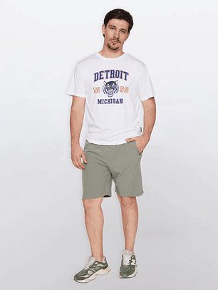 Polera Hombre Basic One Color Blanco Familyshop