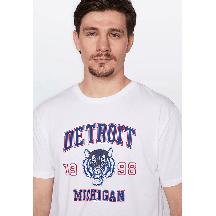 Polera Hombre Basic One Color Blanco Familyshop 3