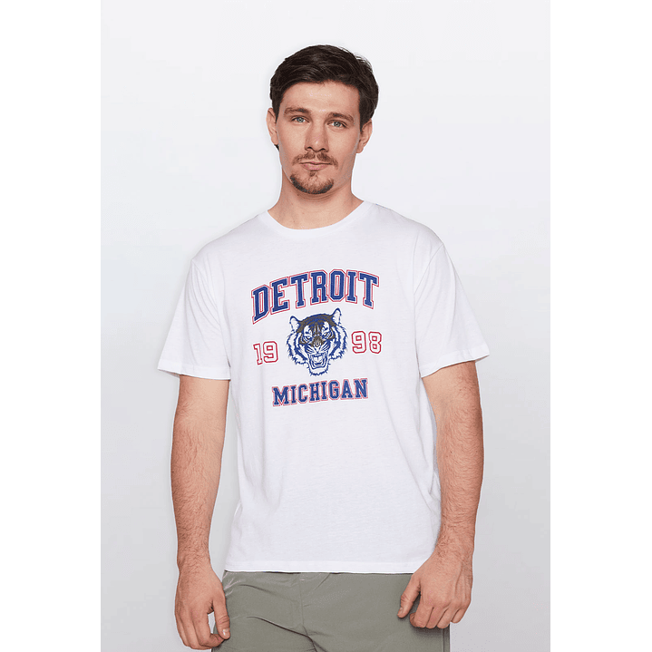 Polera Hombre Basic One Color Blanco Familyshop 1