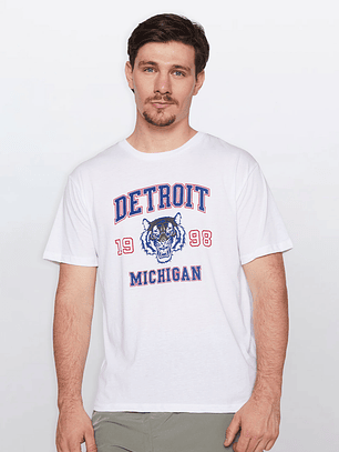 Polera Hombre Basic One Color Blanco Familyshop