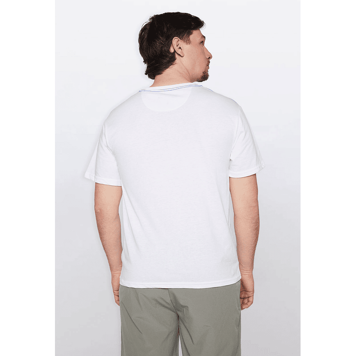 Polera Hombre Basic One Color Blanco Familyshop 4