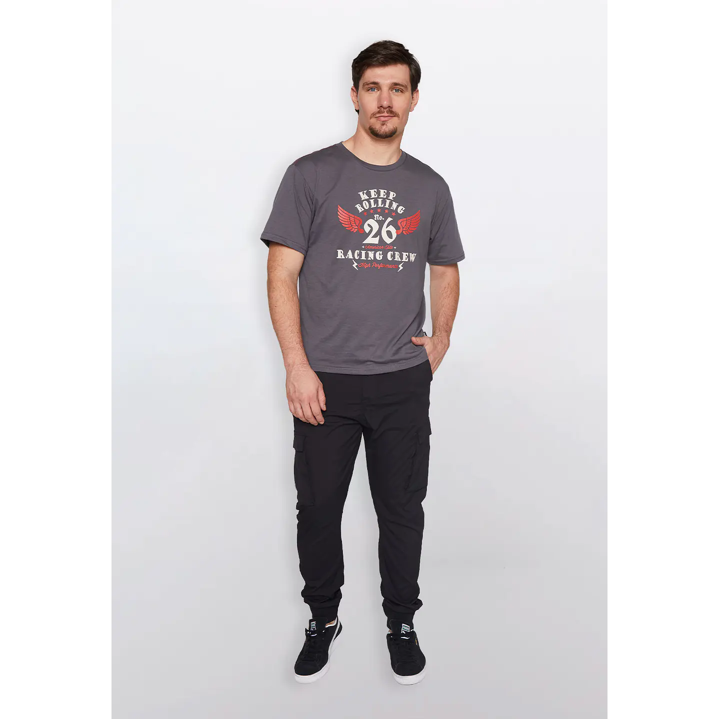 Pantalón Hombre Jogger Negro Familyshop 2