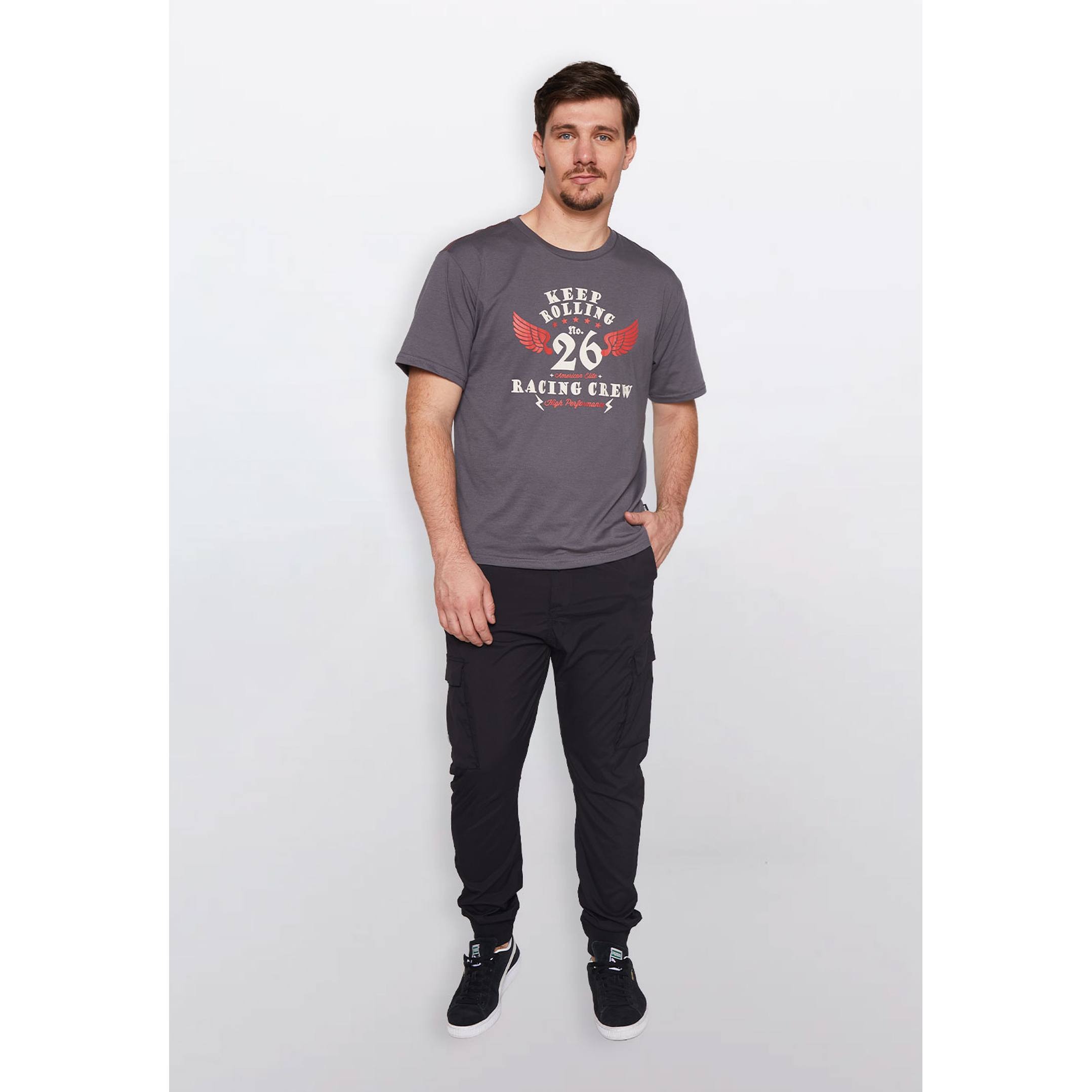 Pantalón Hombre Jogger Negro Familyshop 2