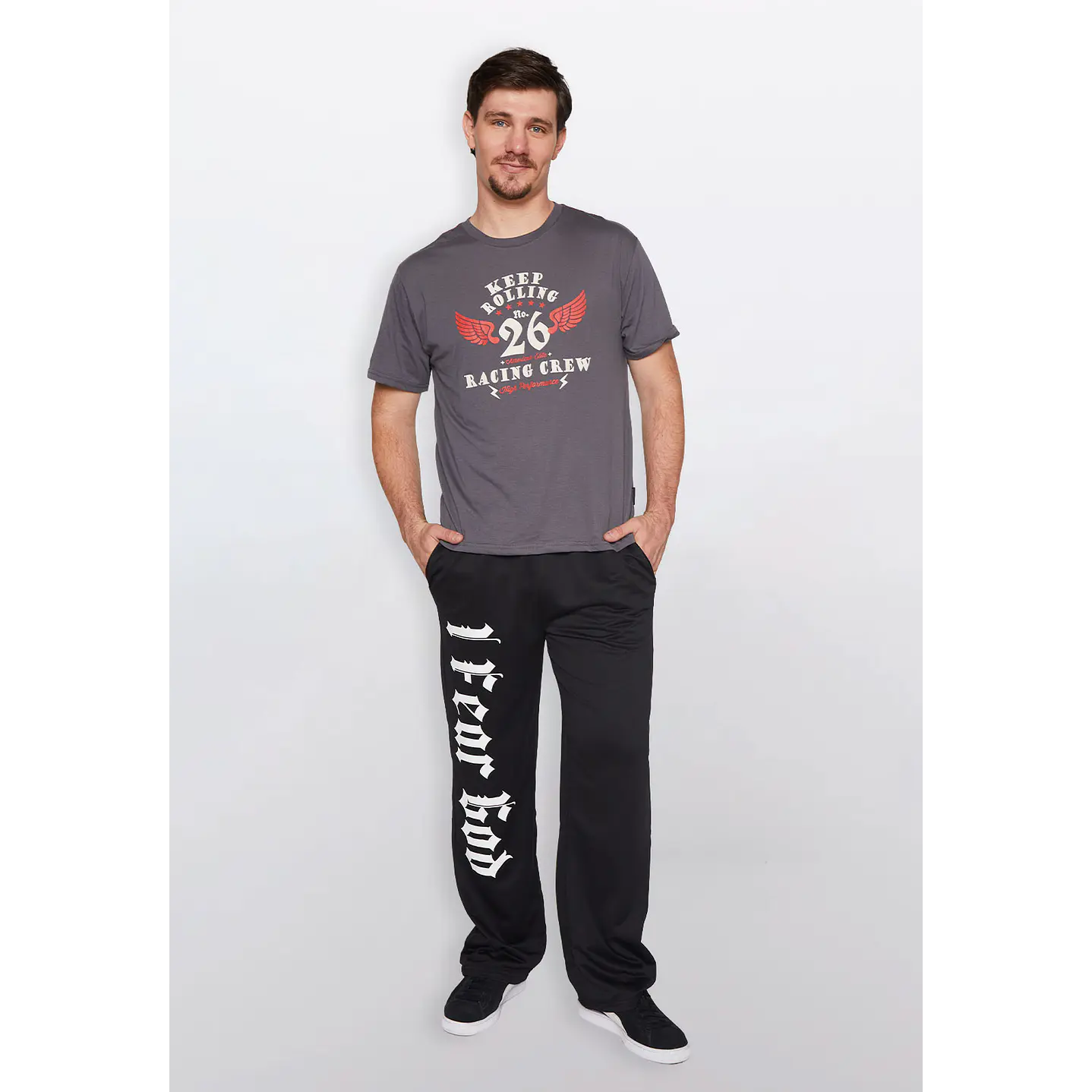 Polera Hombre Keep Rolling Gris Familyshop 2