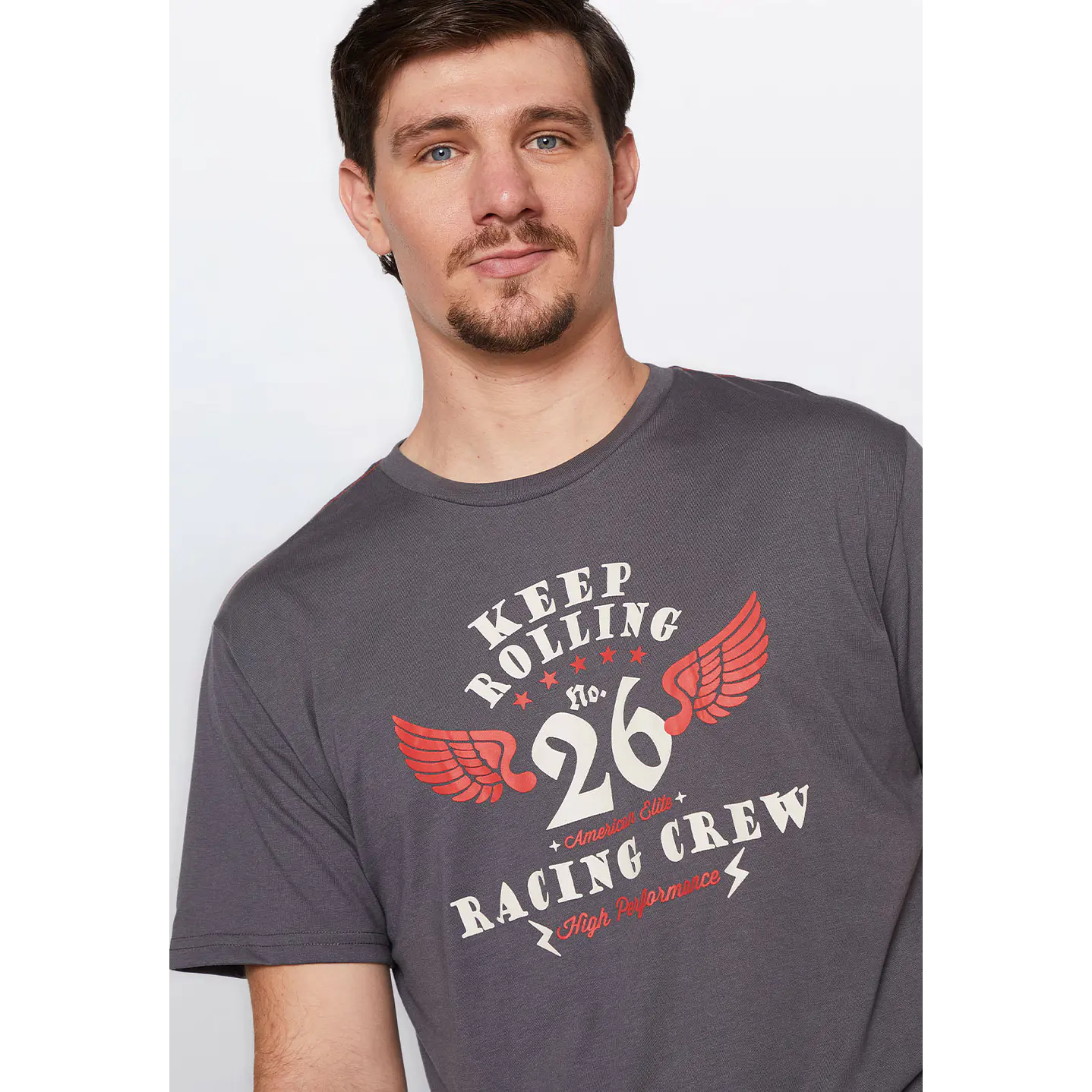 Polera Hombre Keep Rolling Gris Familyshop 4