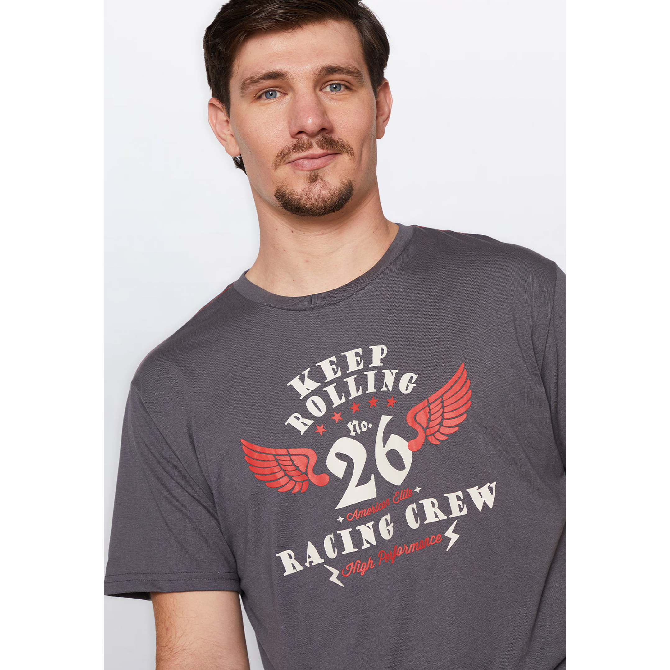 Polera Hombre Keep Rolling Gris Familyshop 4