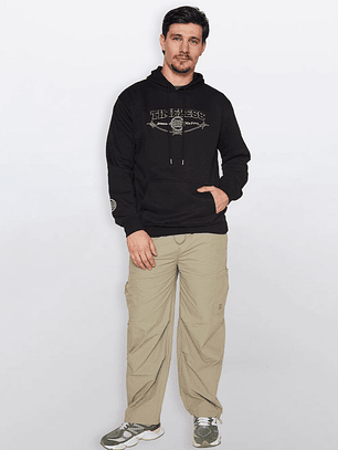 Polerón Hombre Con Gorro Negro Familyshop