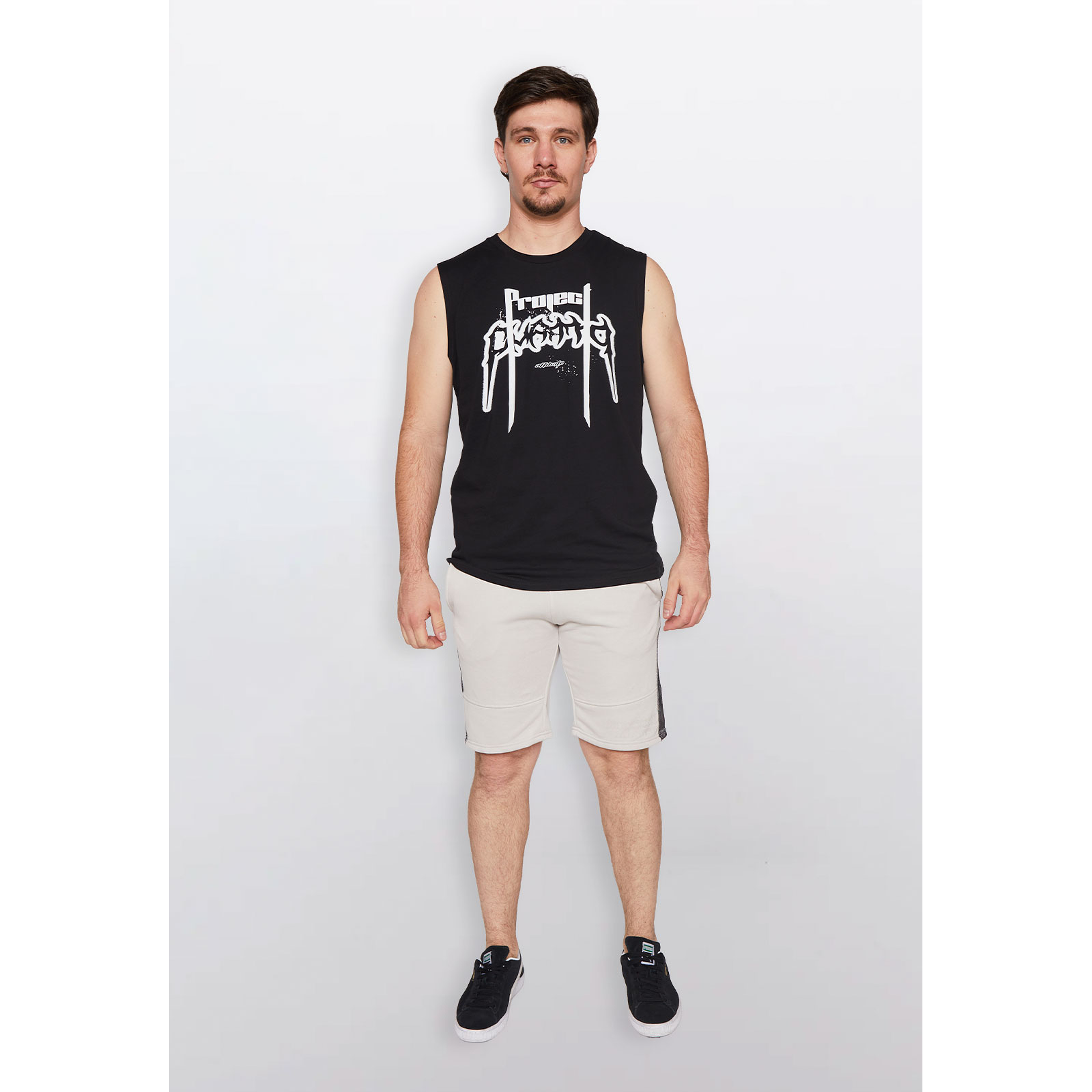 Bermuda Hombre Malla Gris Familyshop 2