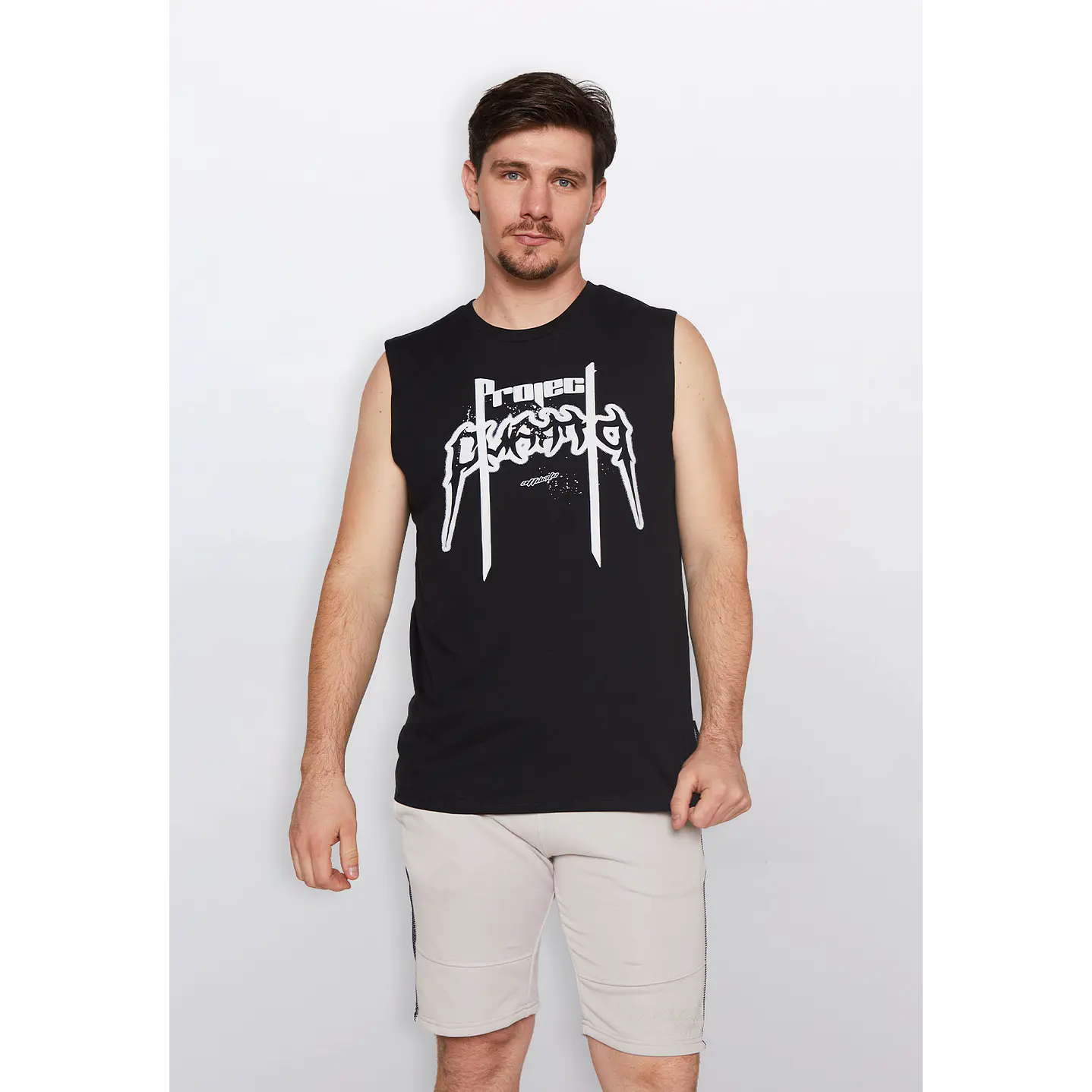 Polera Hombre Project Negro Familyshop 1