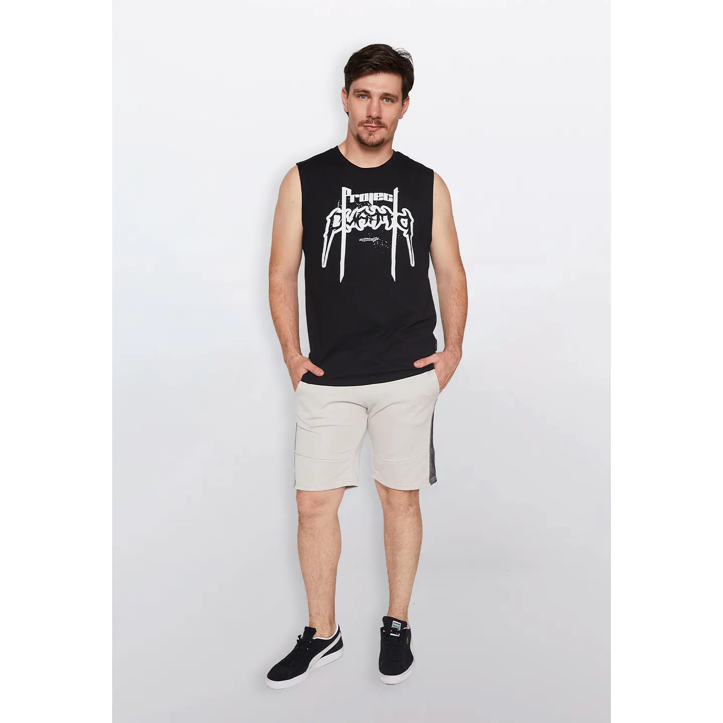 Polera Hombre Project Negro Familyshop 2