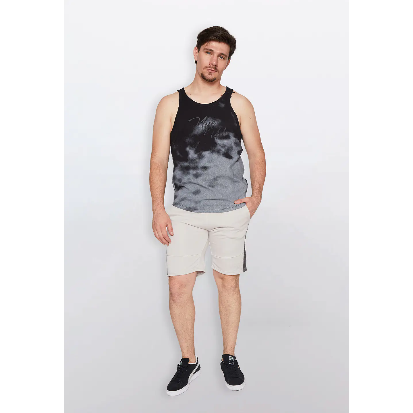 Polera Hombre Degrade Gris Familyshop 2