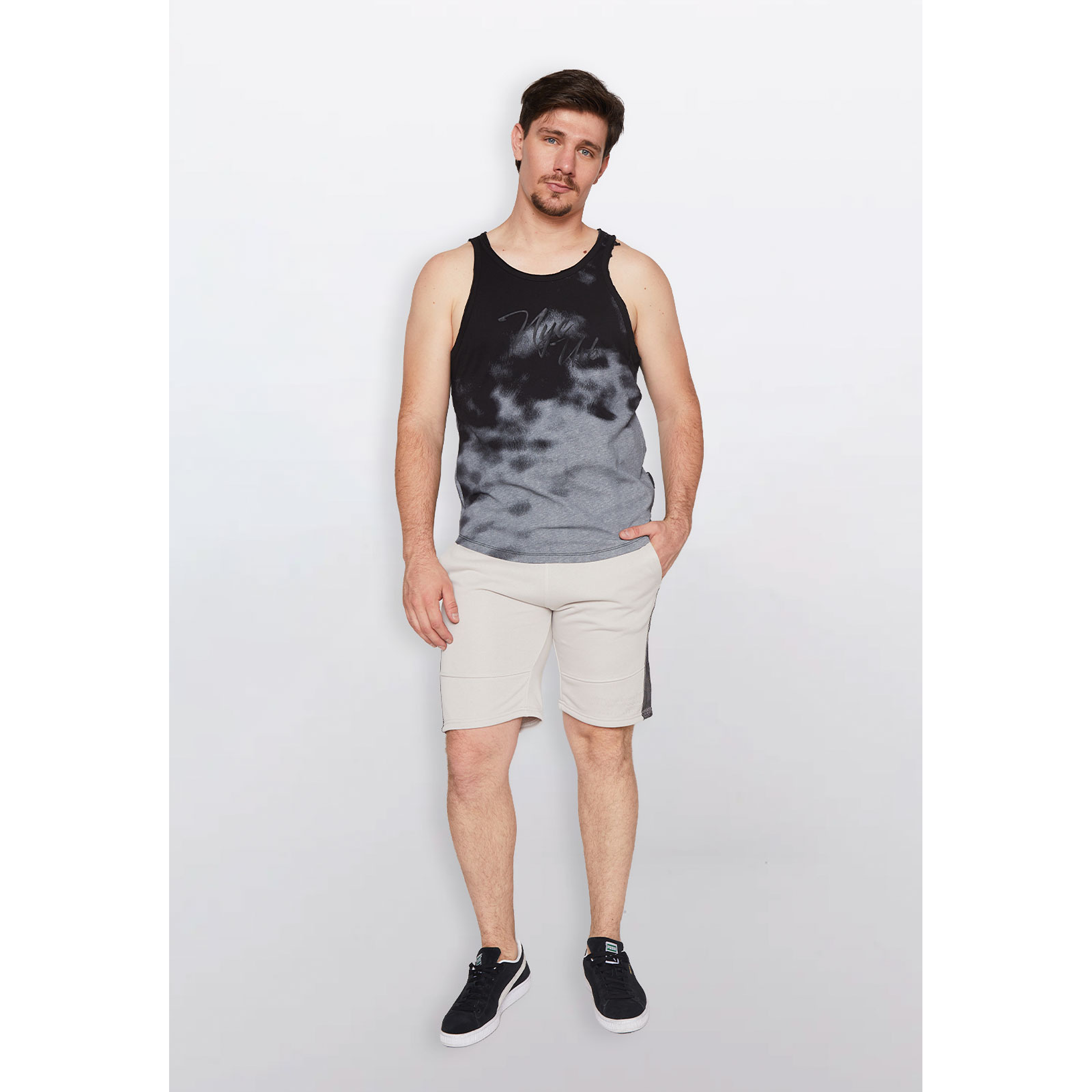 Polera Hombre Degrade Gris Familyshop 2