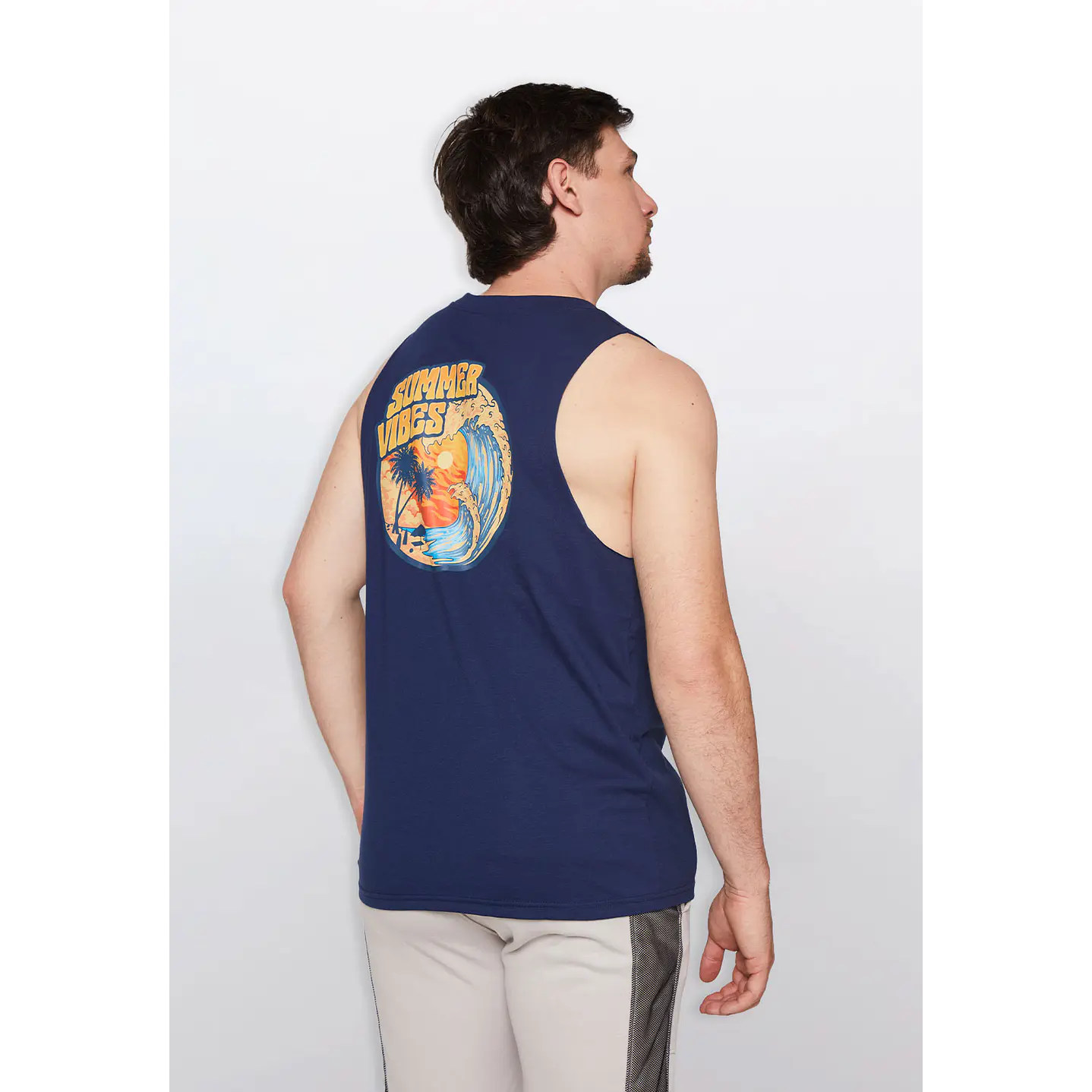 Polera Hombre Print Mar Azul Familyshop 3
