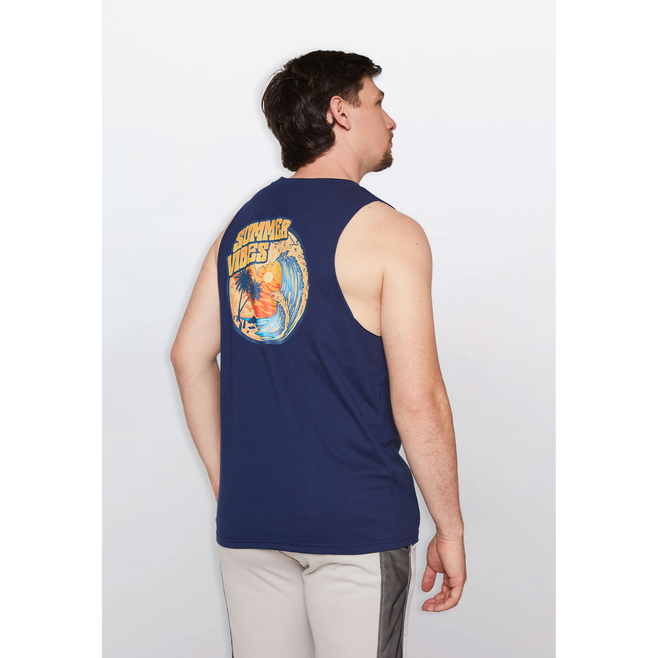 Polera Hombre Print Mar Azul Familyshop 3