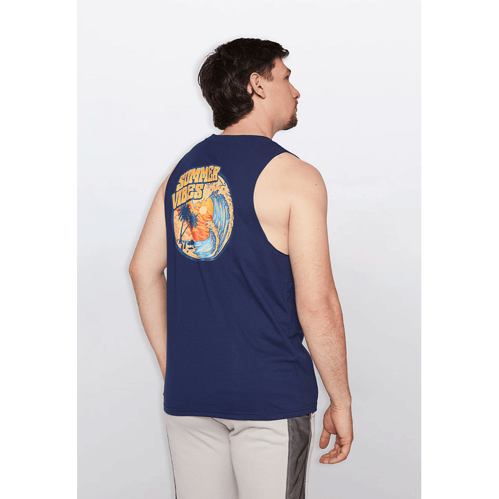 Polera Hombre Print Mar Azul Familyshop 3