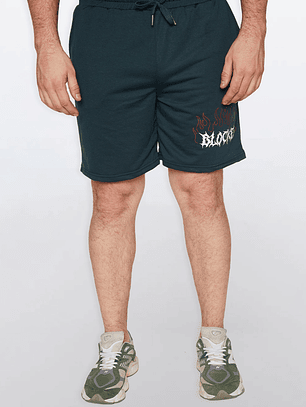 Bermuda Hombre Slim Fit Verde Familyshop