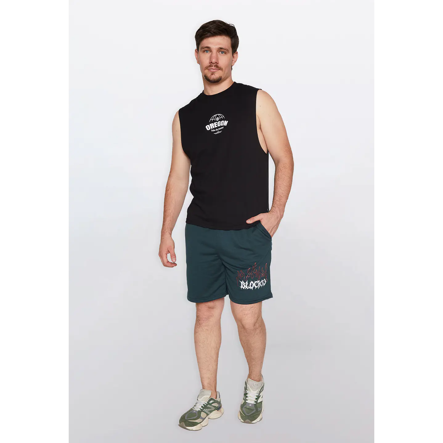 Bermuda Hombre Slim Fit Verde Familyshop 2
