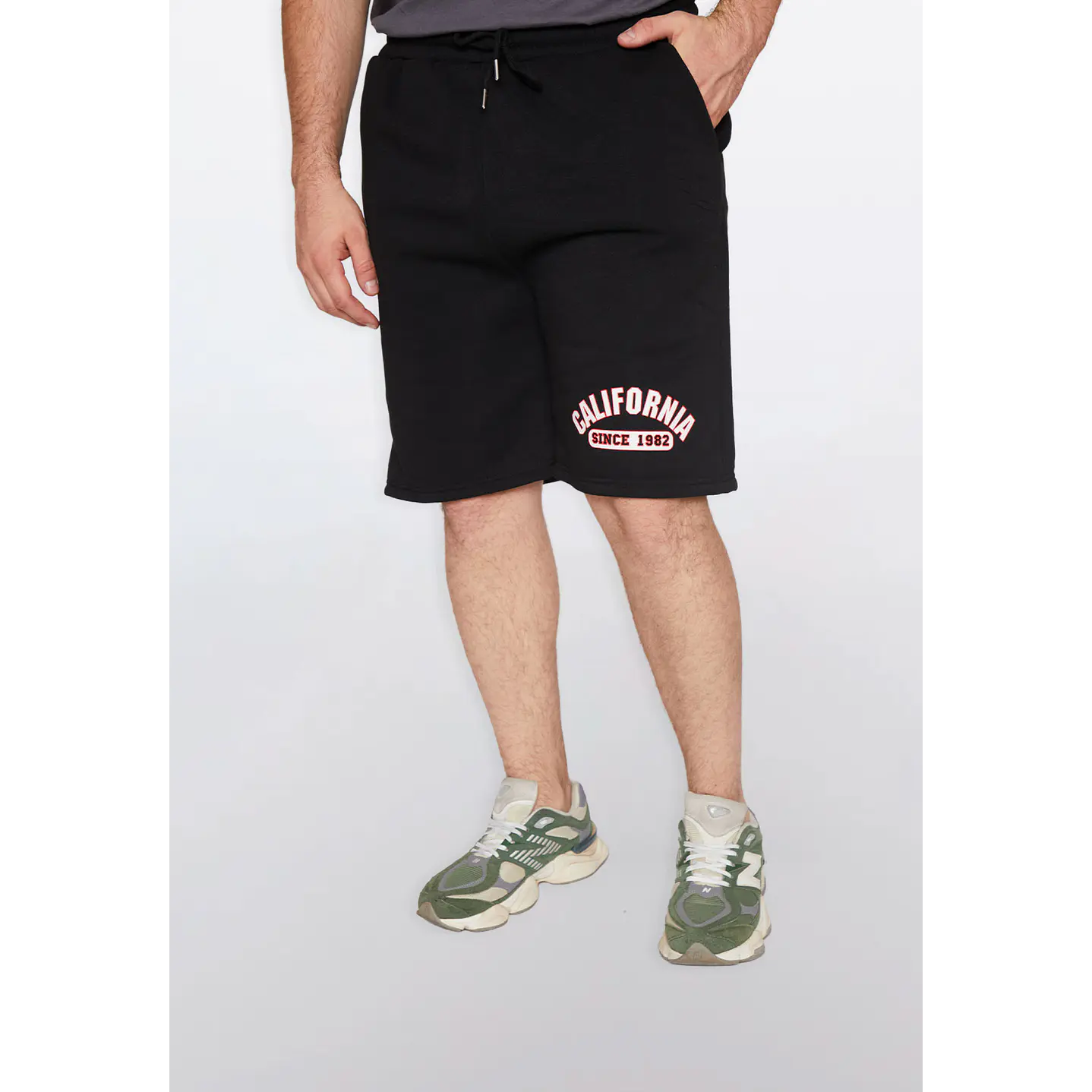 Bermuda Hombre California Negro Familyshop 1