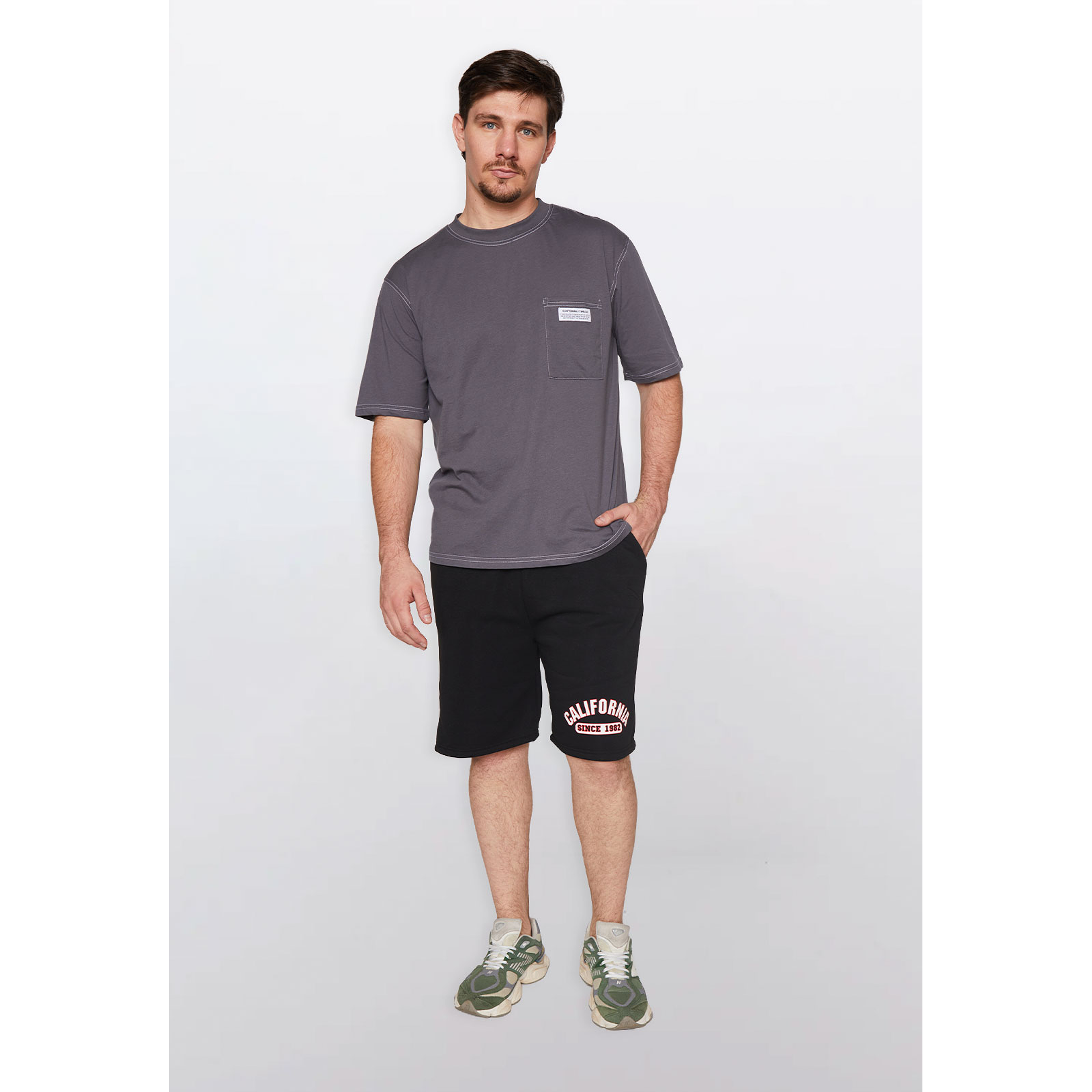 Bermuda Hombre California Negro Familyshop 2