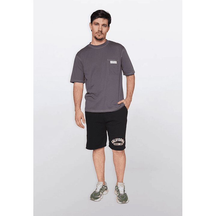 Bermuda Hombre California Negro Familyshop 2