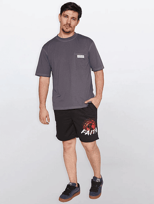 Bermuda Hombre Slim Fit Negro Familyshop