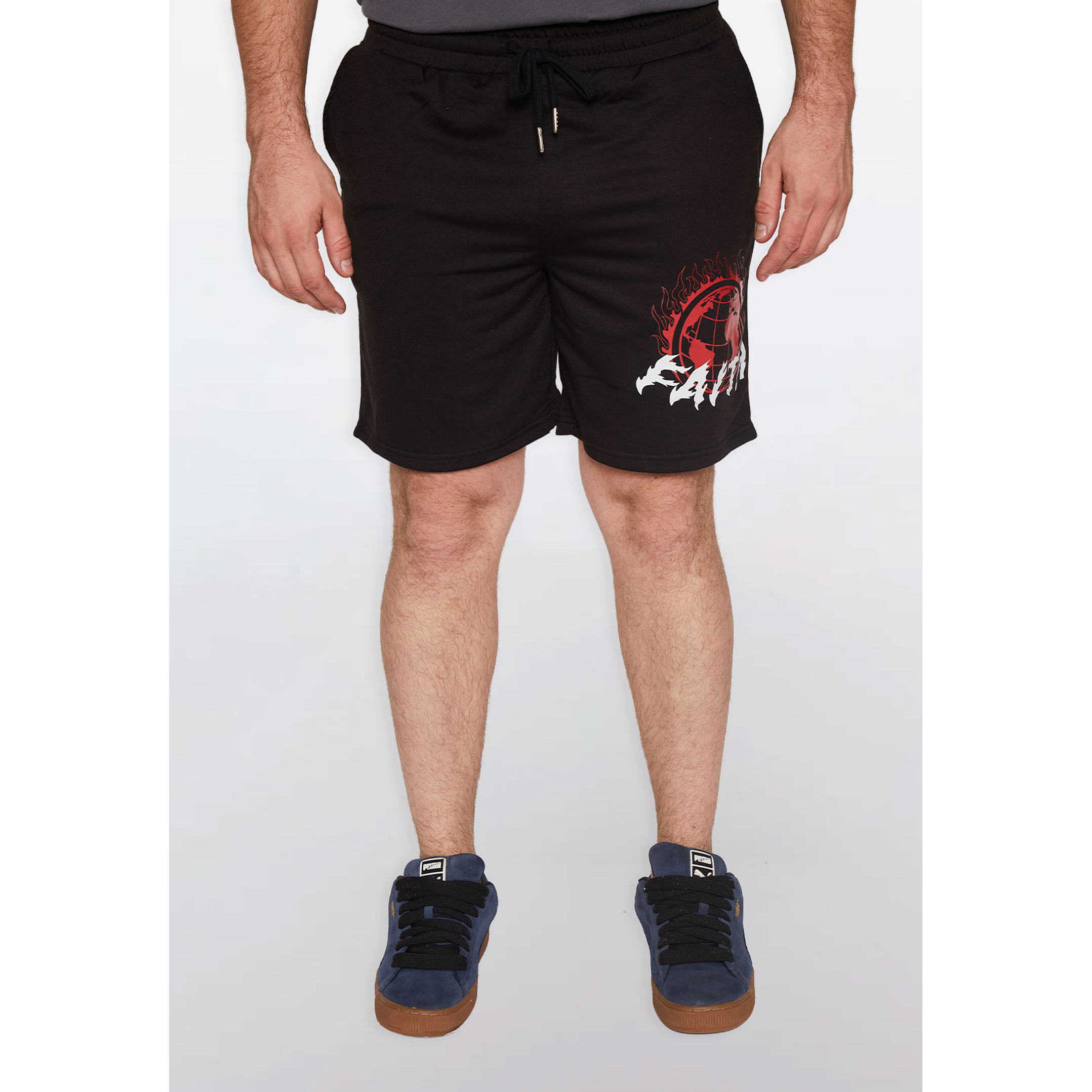 Bermuda Hombre Slim Fit Negro Familyshop 1