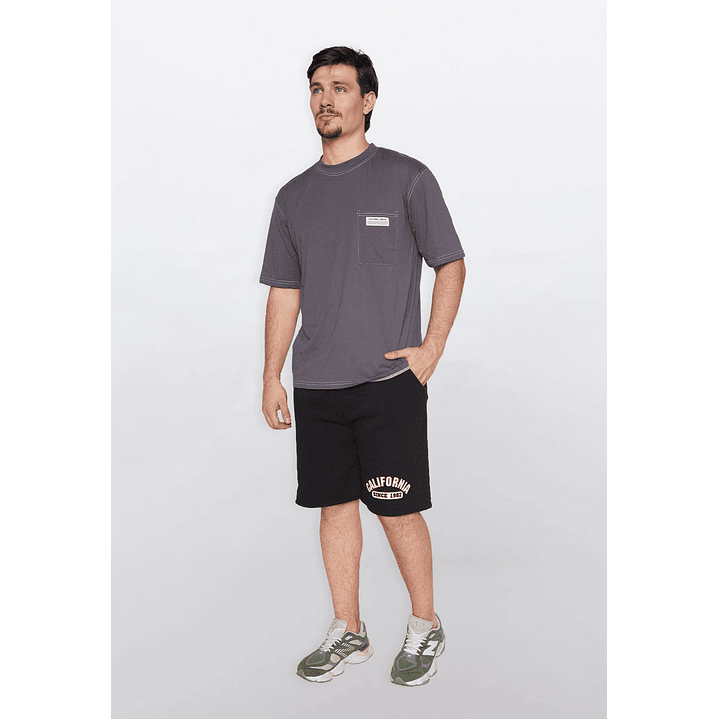 Polera Hombre Contraste Gris Familyshop 2