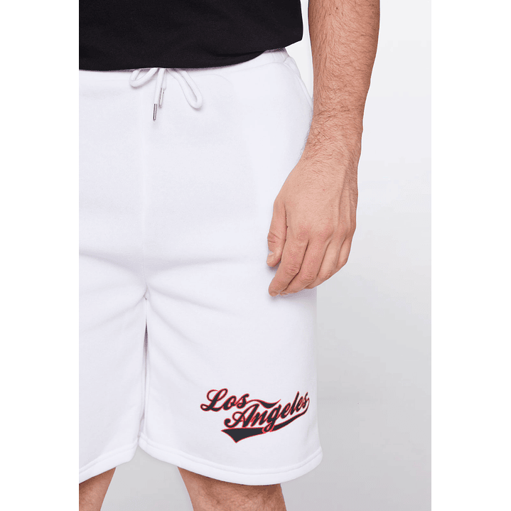 Bermuda College Hombre Slim Fit Blanco Familyshop 3