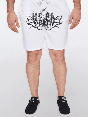 Bermuda Hombre Slim Fit Blanco Familyshop