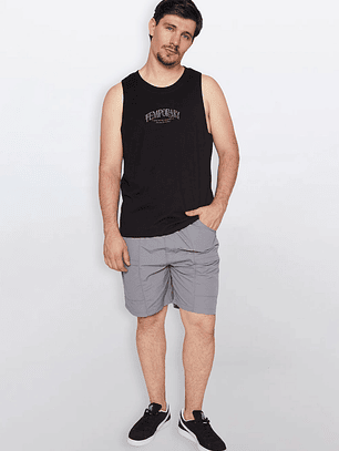 Bermuda Hombre Taslan Gris Familyshop