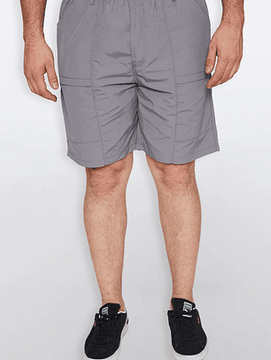 Bermuda Hombre Taslan Gris Familyshop