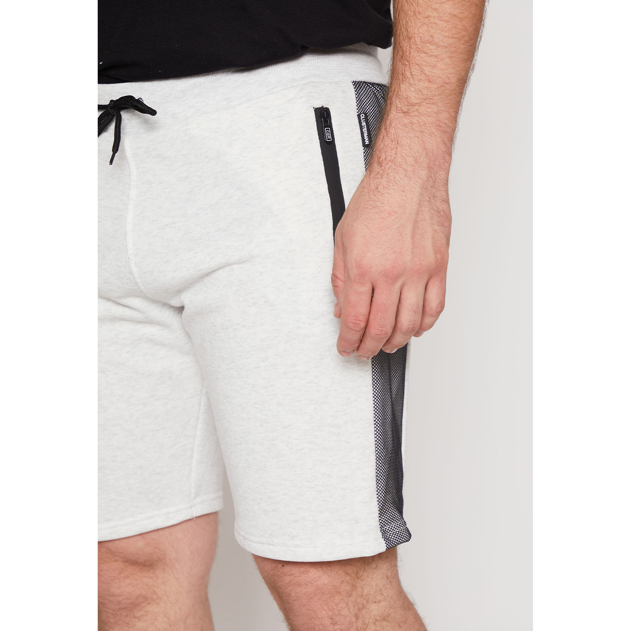 Bermuda Hombre Malla Cierre Gris Familyshop 5