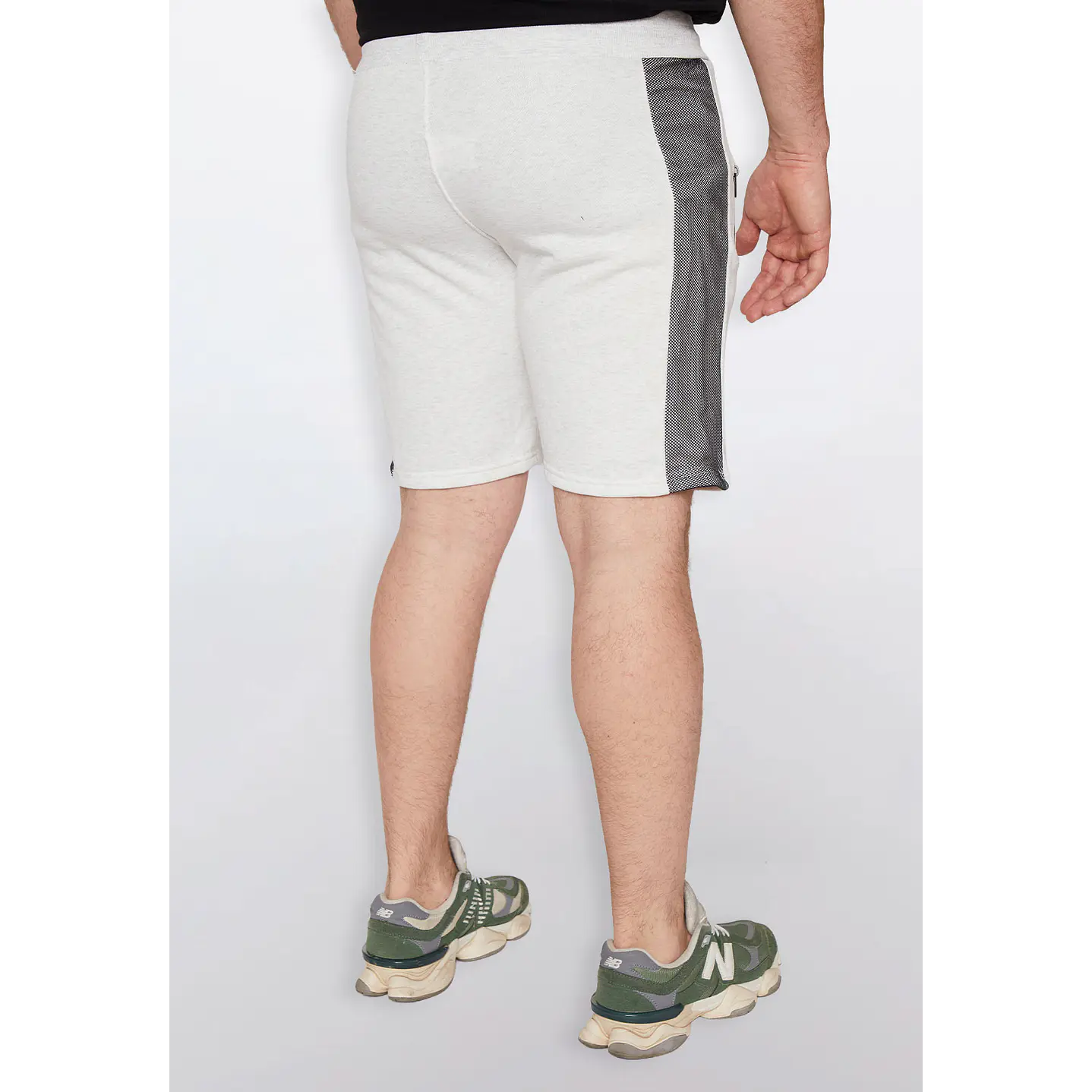 Bermuda Hombre Malla Cierre Gris Familyshop 6