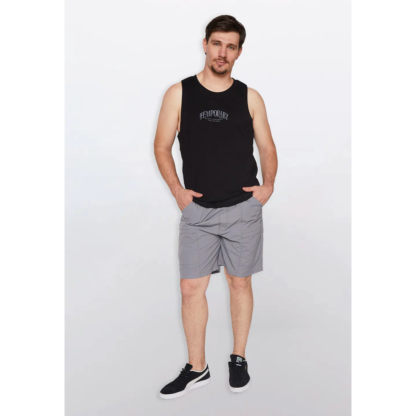 Polera Hombre Sin Mangas Negro Familyshop 2