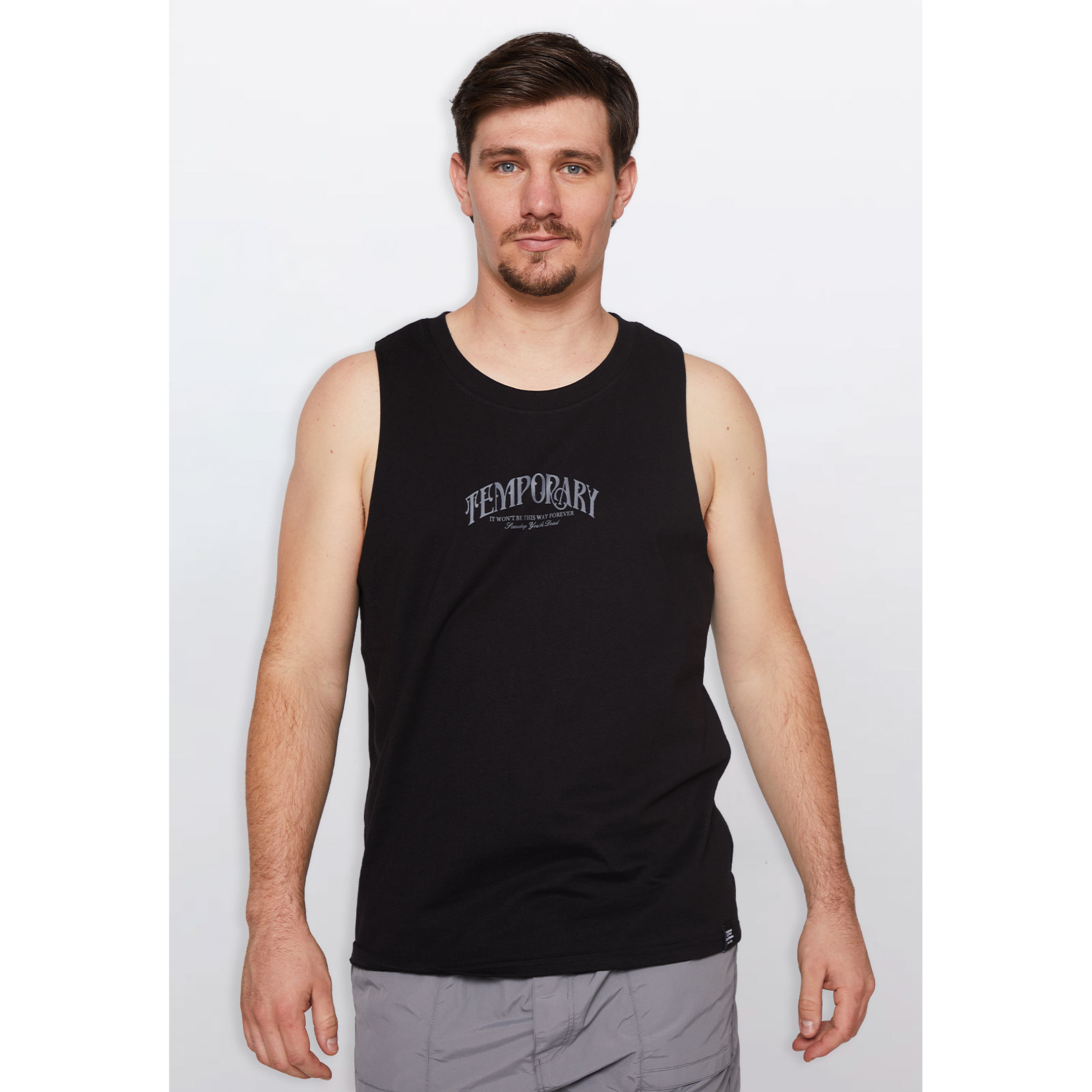 Polera Hombre Sin Mangas Negro Familyshop 1