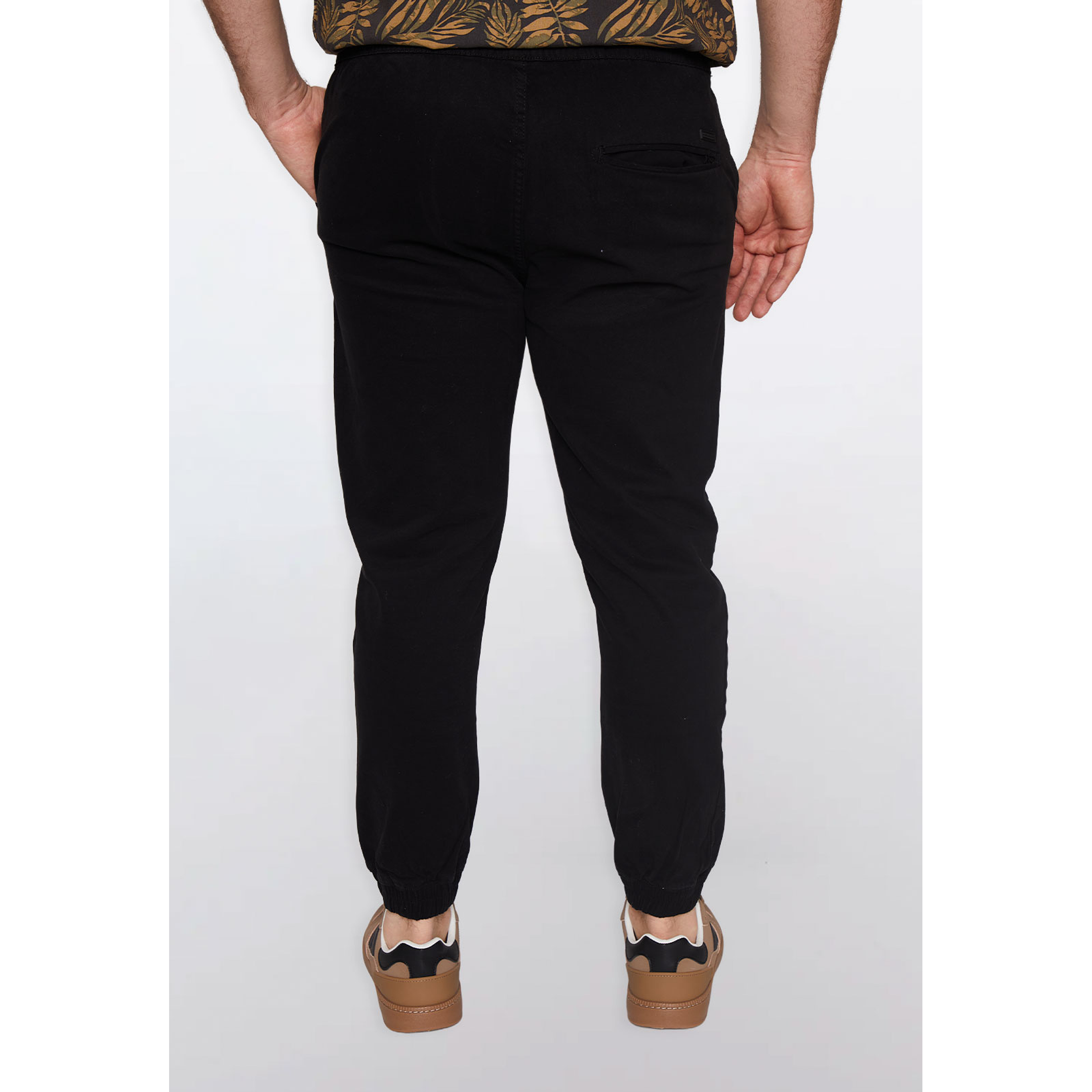 Pantalón Hombre Jogger Liso Negro Familyshop 3
