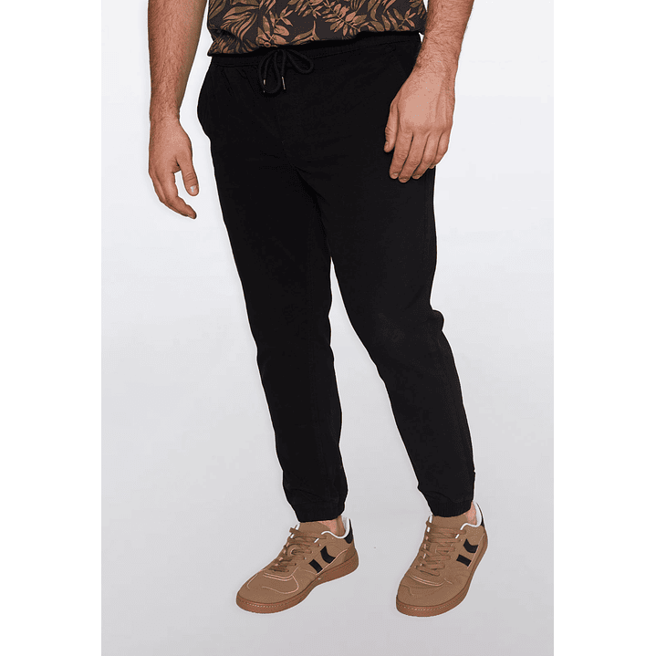 Pantalón Hombre Jogger Liso Negro Familyshop 1