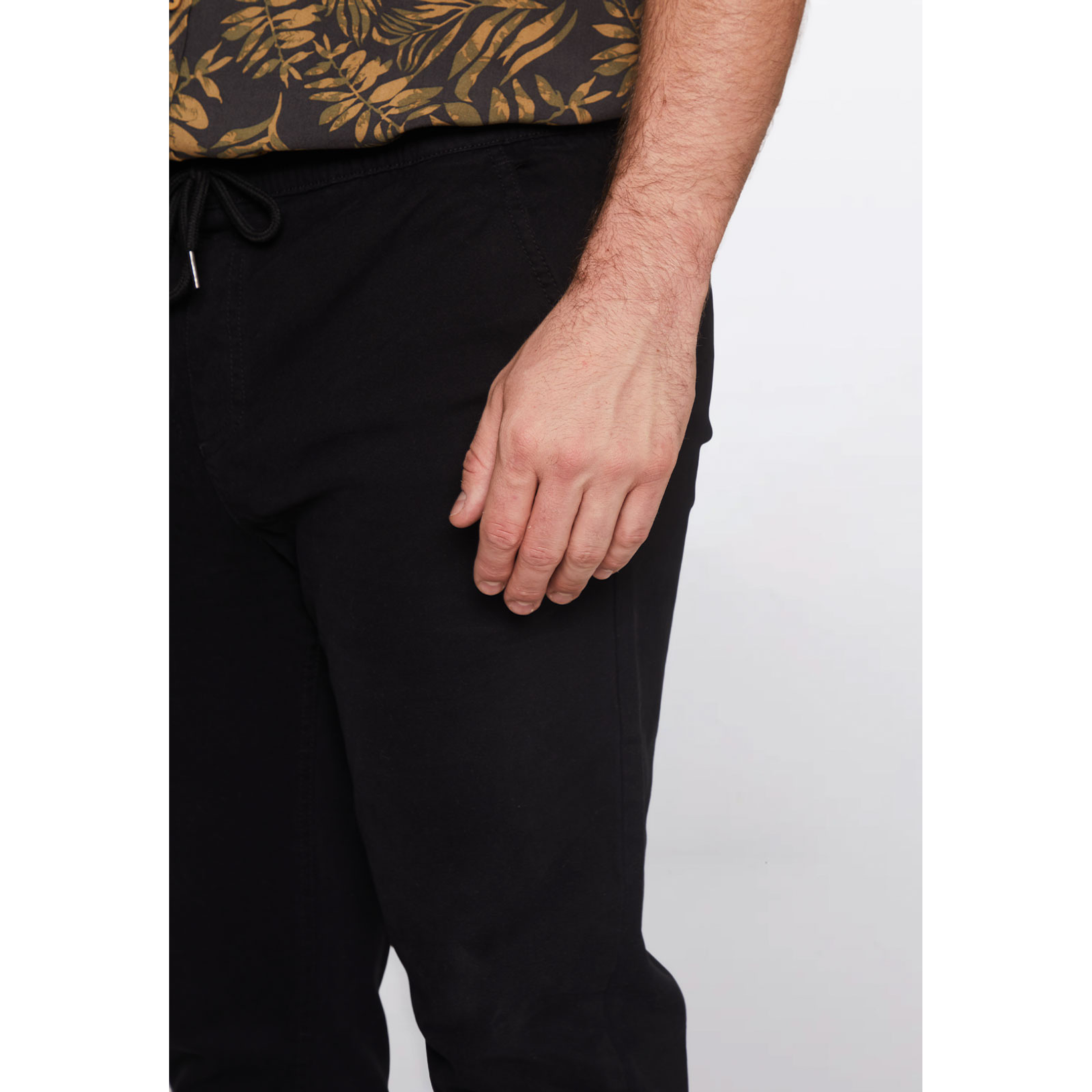 Pantalón Hombre Jogger Liso Negro Familyshop 4