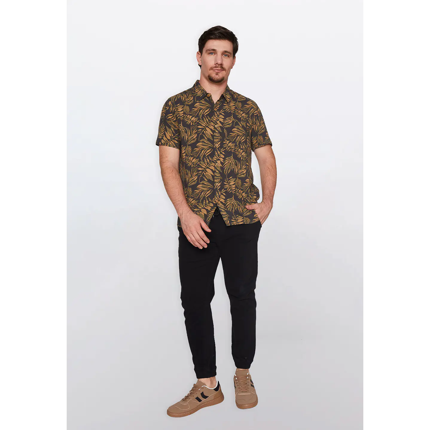 Pantalón Hombre Jogger Liso Negro Familyshop 2