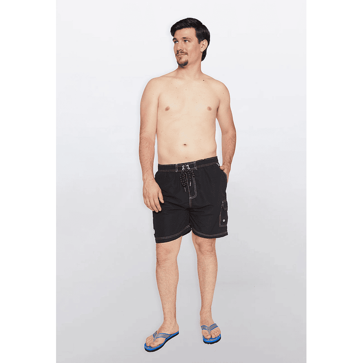 Traje De Baño Hombre Cargo Negro Familyshop 3