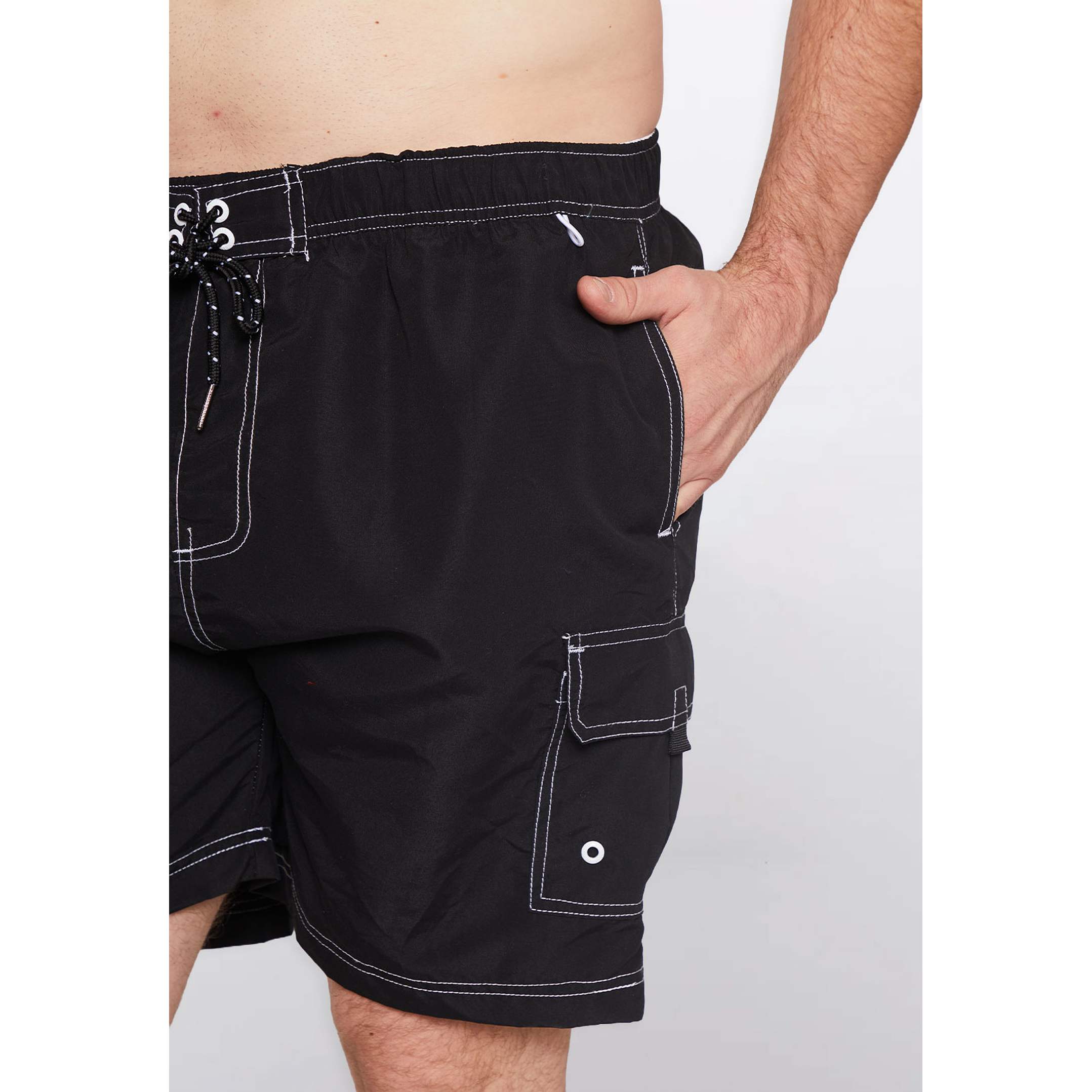 Traje De Baño Hombre Cargo Negro Familyshop 5