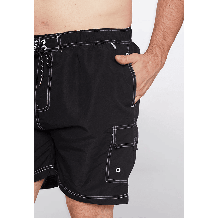 Traje De Baño Hombre Cargo Negro Familyshop 5