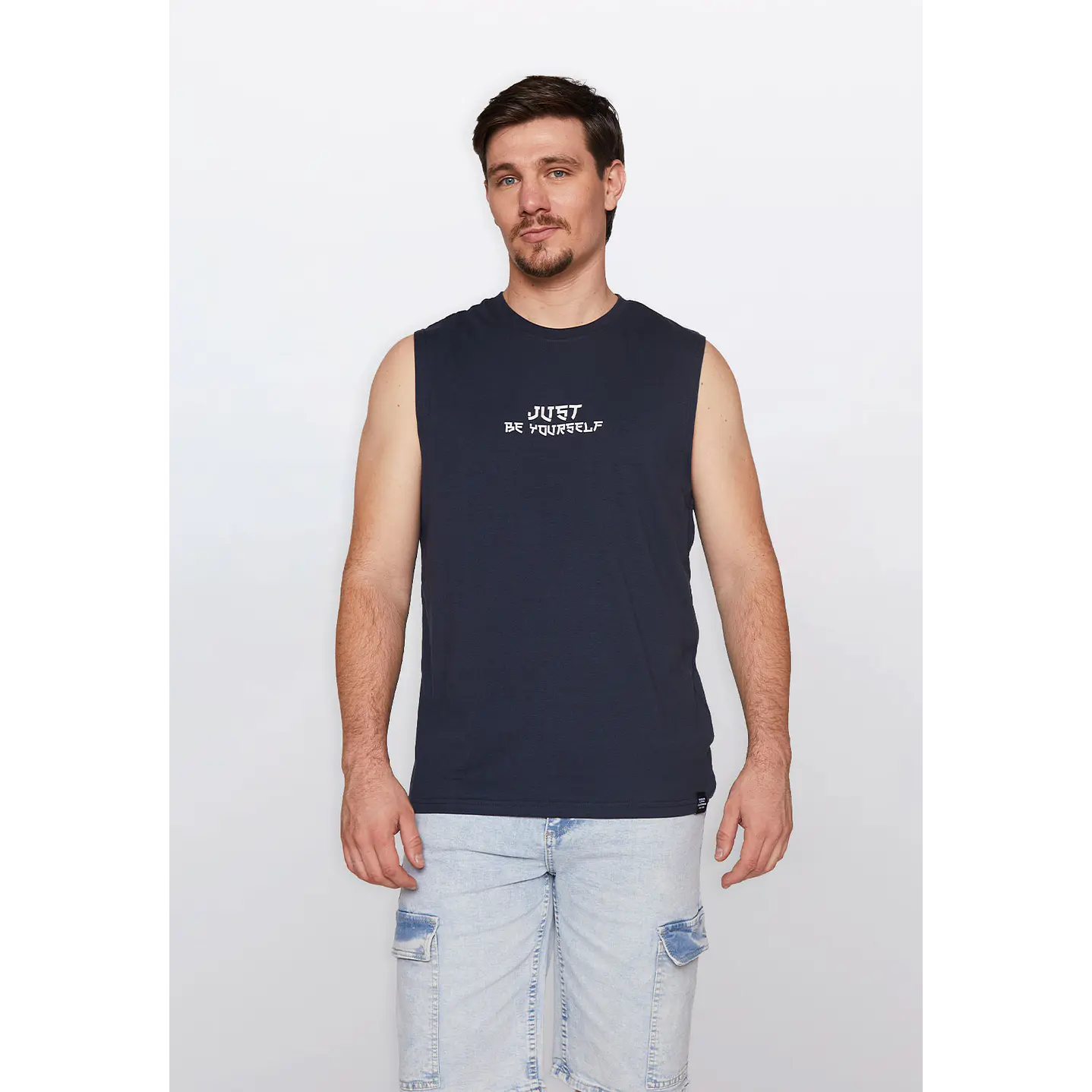Polera Hombre Print Casual Azul Familyshop 1