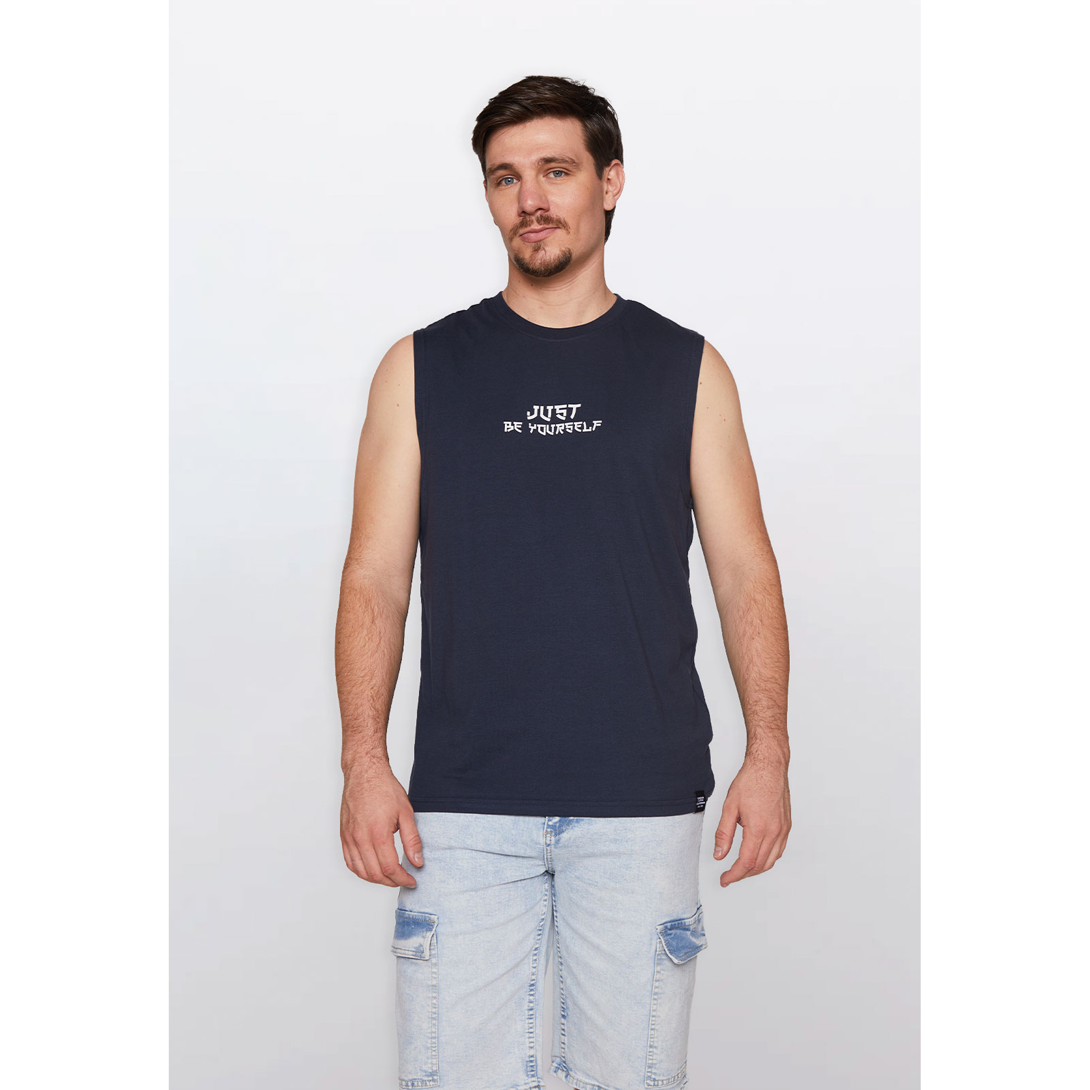 Polera Hombre Print Casual Azul Familyshop 1